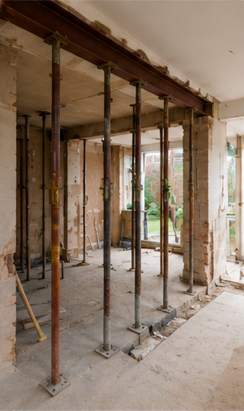 Temporary propping and internal alterations on a London construction project